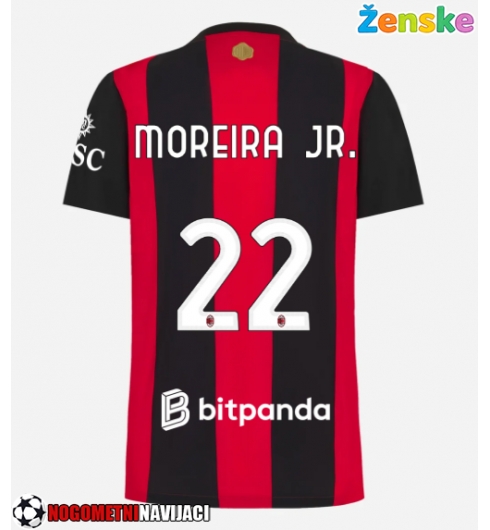 Ženske Nogometnih dresov AC Milan Diego Moreira #22 Domači 2026-27 Kratki rokavi Ženske Nogometnih dresov AC Milan Diego Moreira #22 Domači 2026-27 Kratki rokavi
